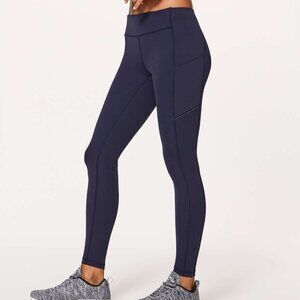 Lululemon Leggings Speed Up Tight Full-On Luxtreme 28 Midnight Navy, Size 2